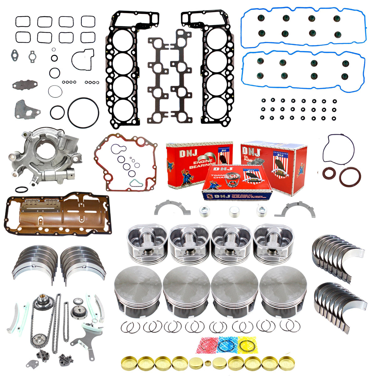 DNJ Master Engine Rebuild Kit 2004 Jeep 4.7L