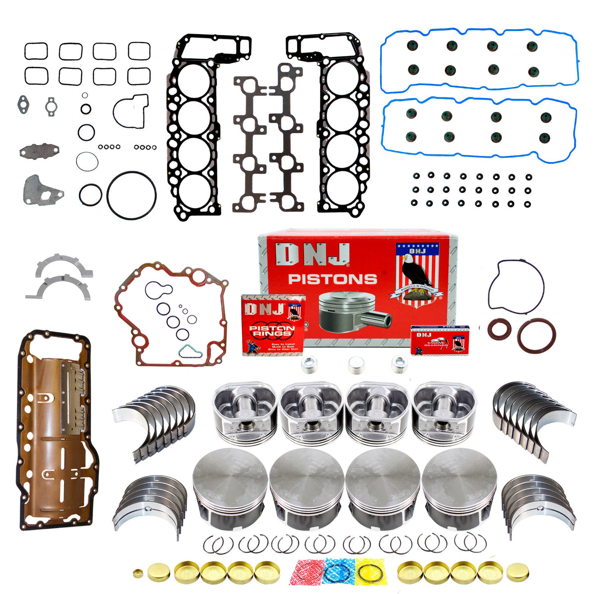 DNJ Engine Rebuild Kit 2004-2007 Chrysler, Dodge, Jeep, Mitsubishi 4.7L