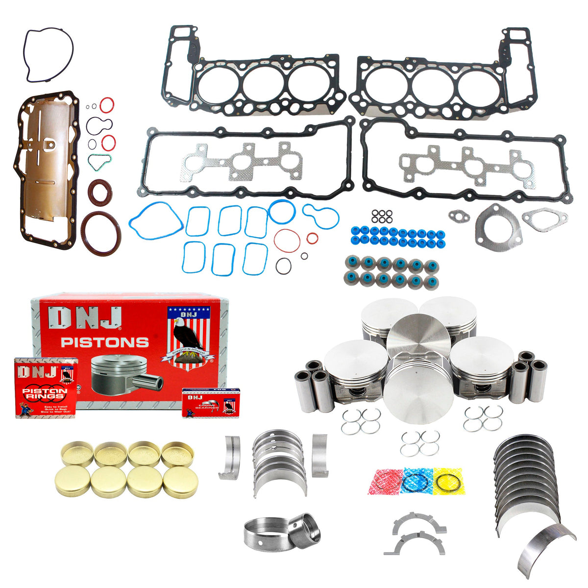 DNJ Engine Rebuild Kit 2002-2005 Dodge, Jeep 3.7L