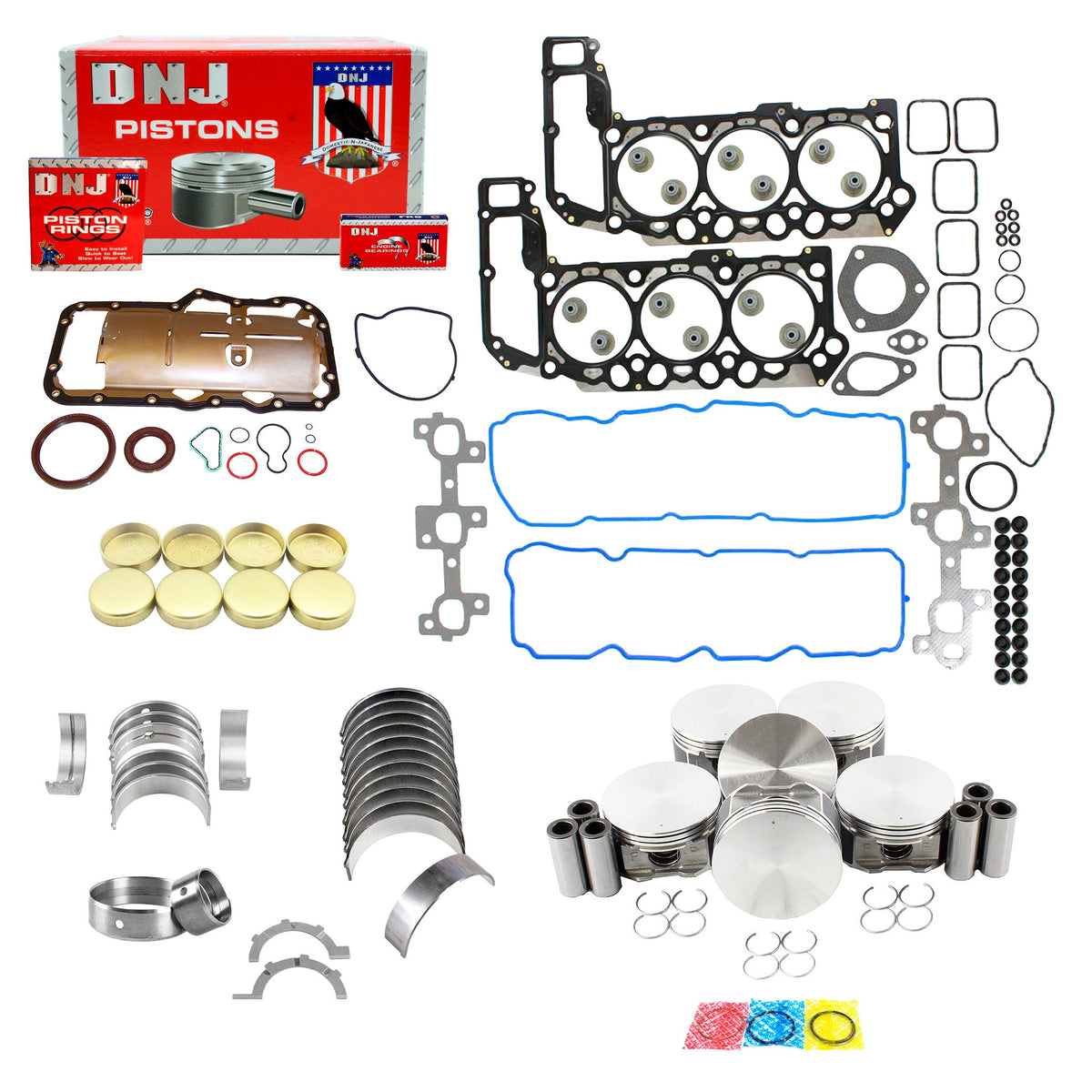 DNJ Engine Rebuild Kit 2005-2012 Dodge, Jeep, Mitsubishi, Ram 3.7L