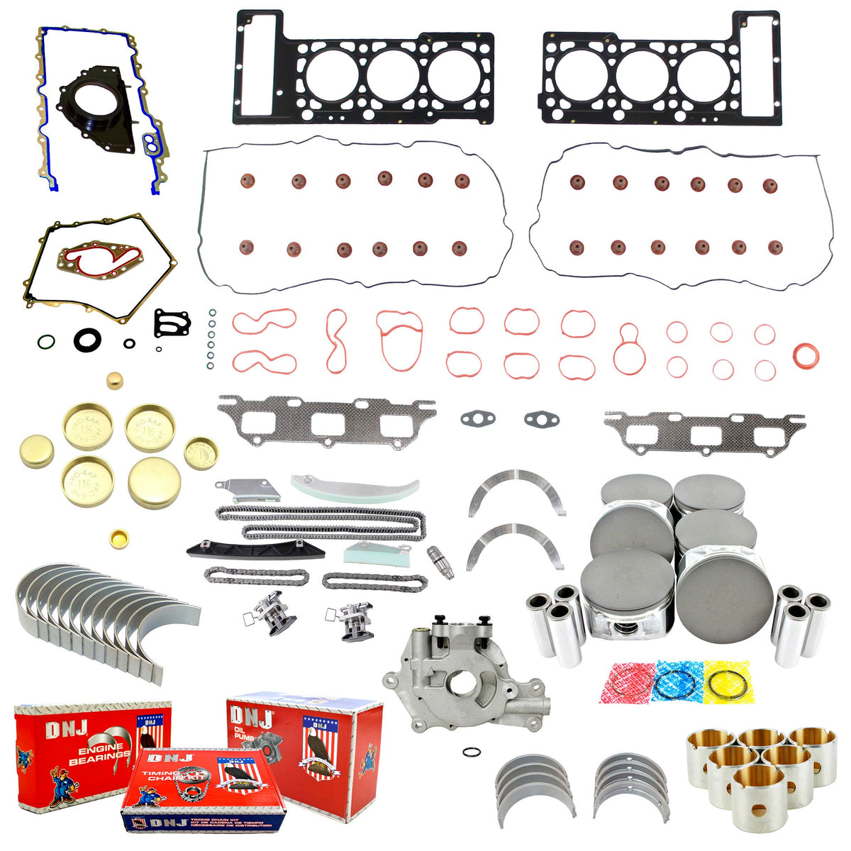 DNJ Master Engine Rebuild Kit 2008 Chrysler, Dodge 2.7L