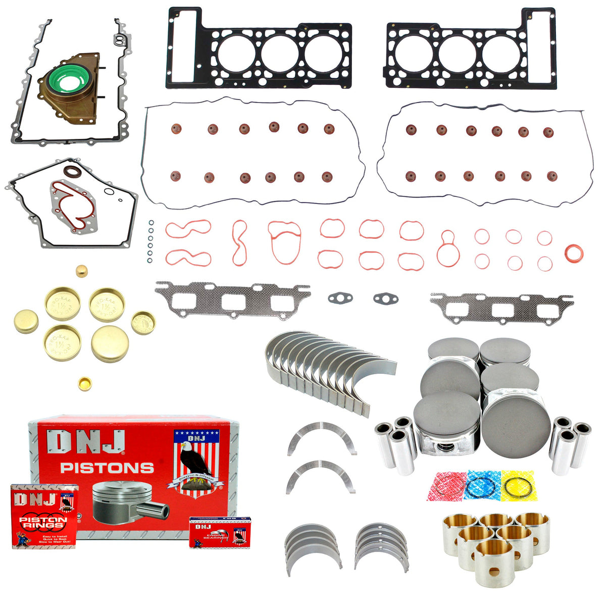 DNJ Engine Rebuild Kit 2009-2010 Chrysler, Dodge 2.7L