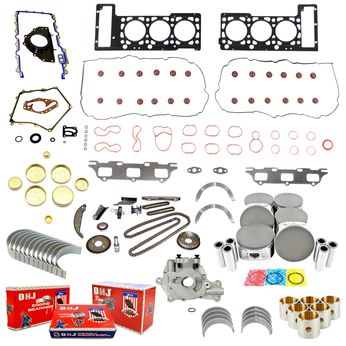 DNJ Master Engine Rebuild Kit 2005-2007 Chrysler, Dodge 2.7L