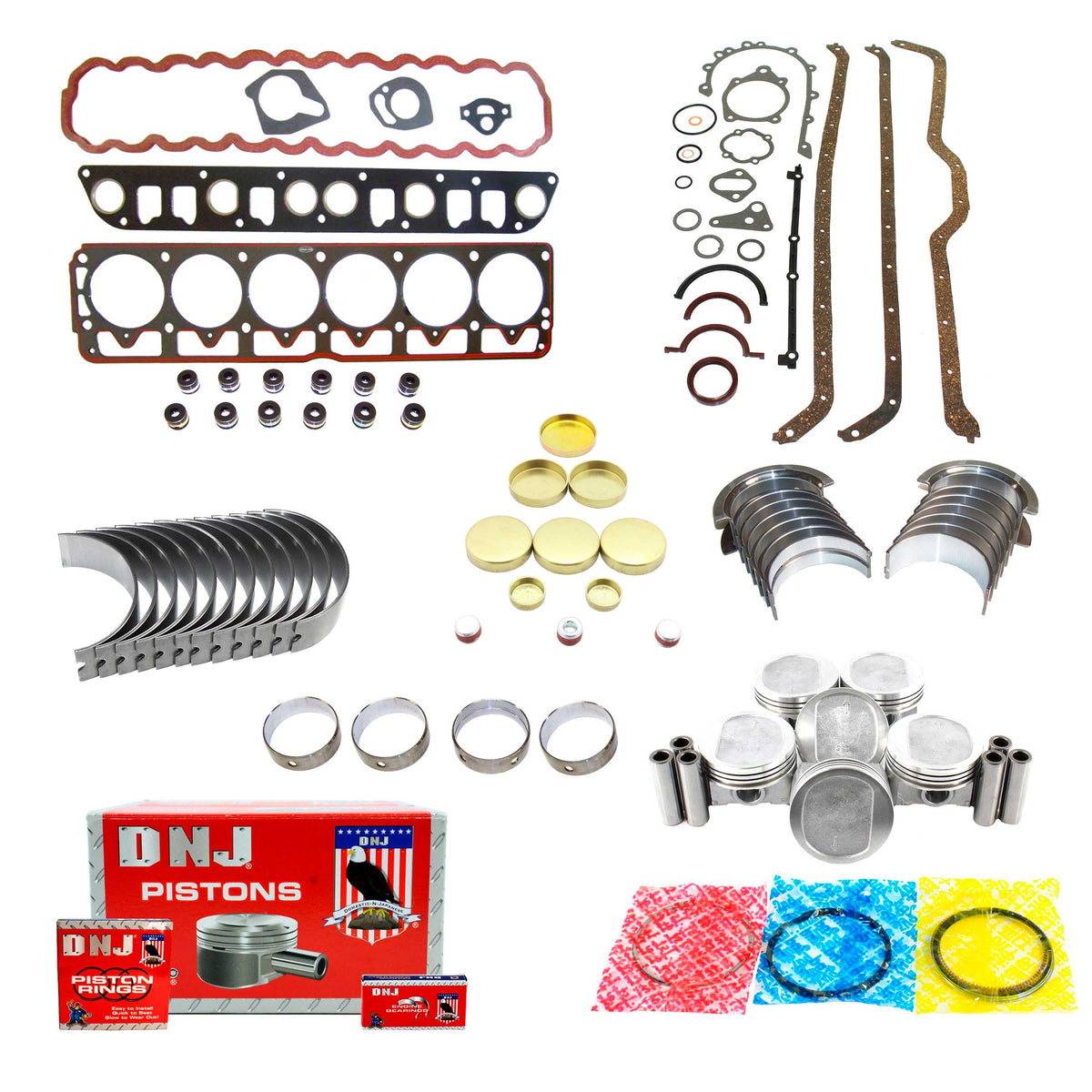 DNJ Engine Rebuild Kit 1987-1990 Jeep 4.0L