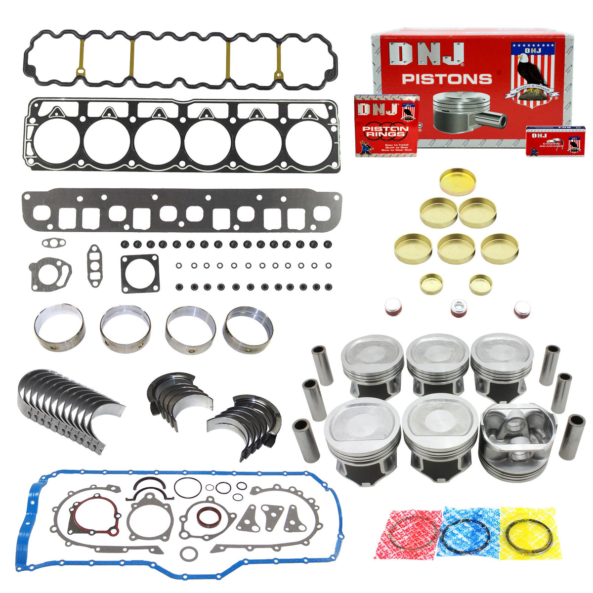 DNJ Engine Rebuild Kit 1999-2000 Jeep 4.0L