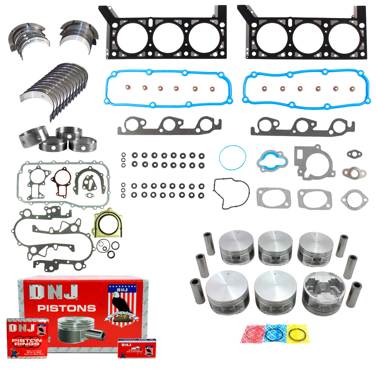 DNJ Engine Rebuild Kit 2009-2010 Chrysler, Dodge, Volkswagen 3.8L