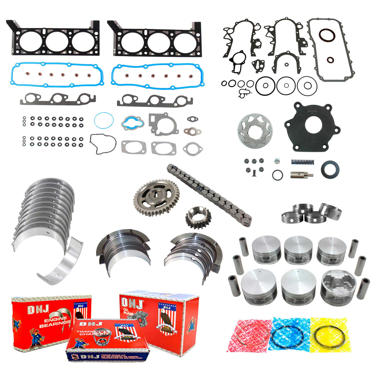 DNJ Master Engine Rebuild Kit 2005 Chrysler 3.8L