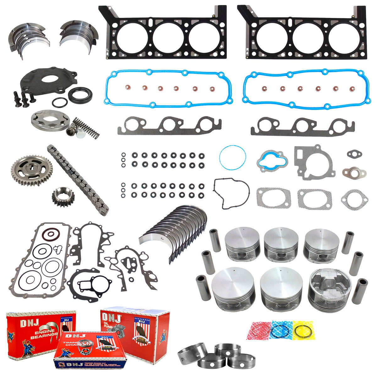 DNJ Master Engine Rebuild Kit 2004 Chrysler, Dodge 3.8L