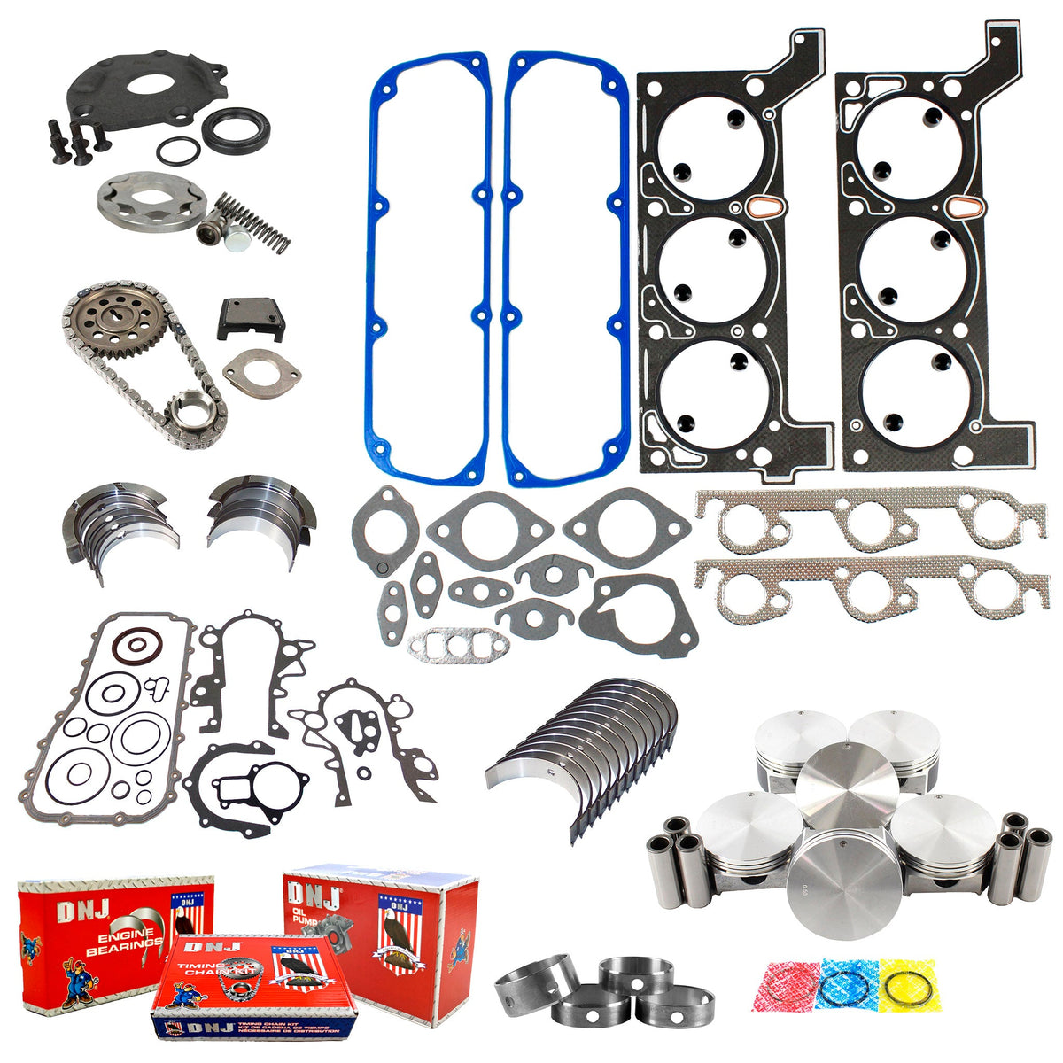 DNJ Master Engine Rebuild Kit 1999-2000 Chrysler, Dodge, Plymouth 3.3L