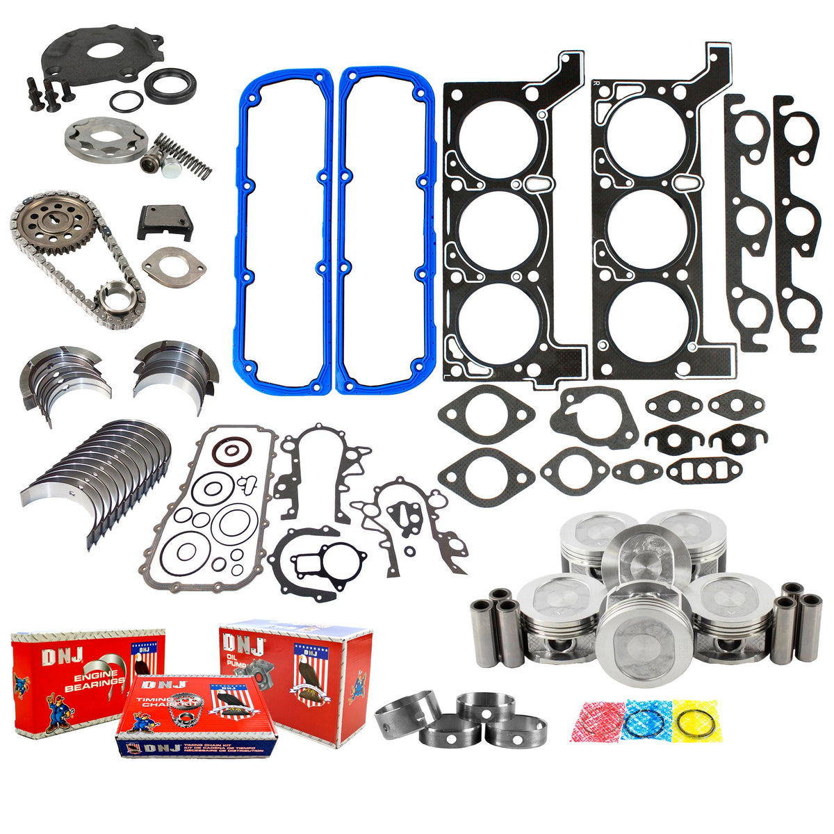 DNJ Master Engine Rebuild Kit 1999-2000 Chrysler, Dodge, Plymouth 3.3L