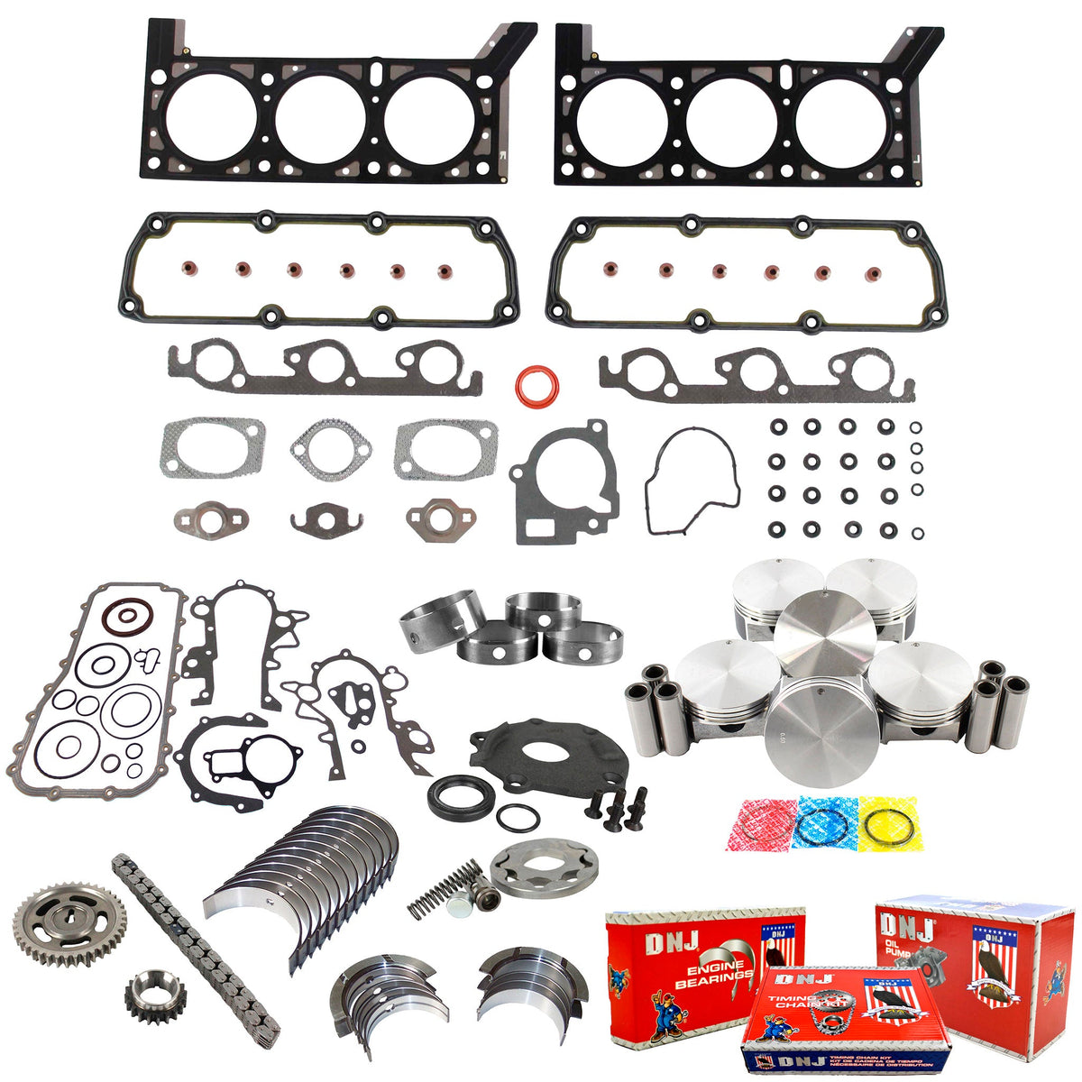 DNJ Master Engine Rebuild Kit 2004 Chrysler, Dodge 3.3L