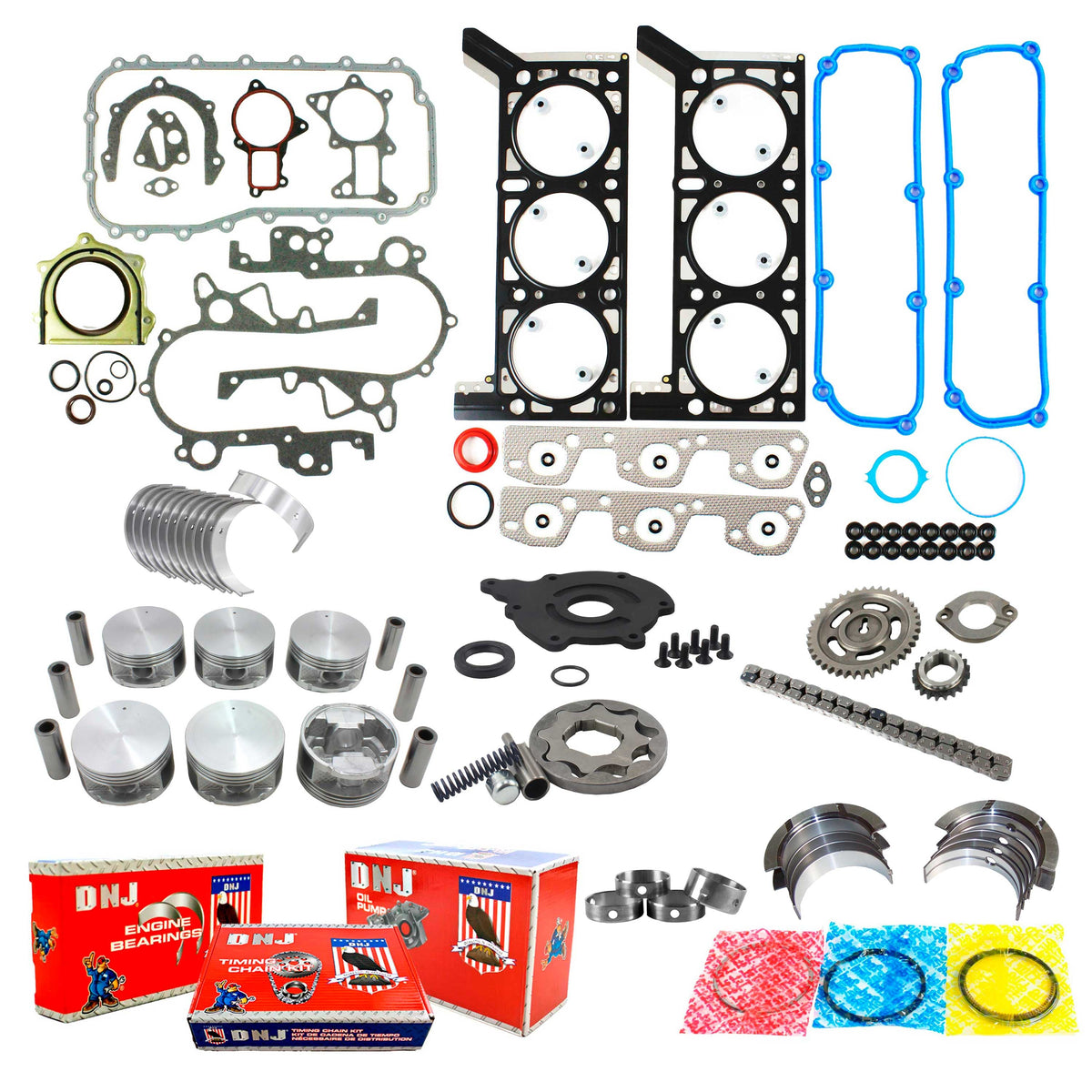 DNJ Master Engine Rebuild Kit 2009-2011 Jeep 3.8L