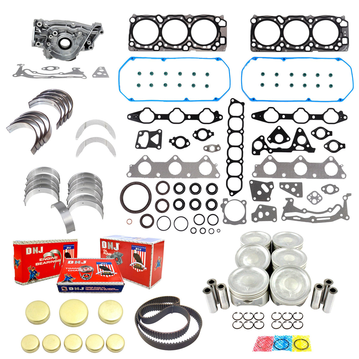 DNJ Master Engine Rebuild Kit 1997-2000 Mitsubishi 3.5L