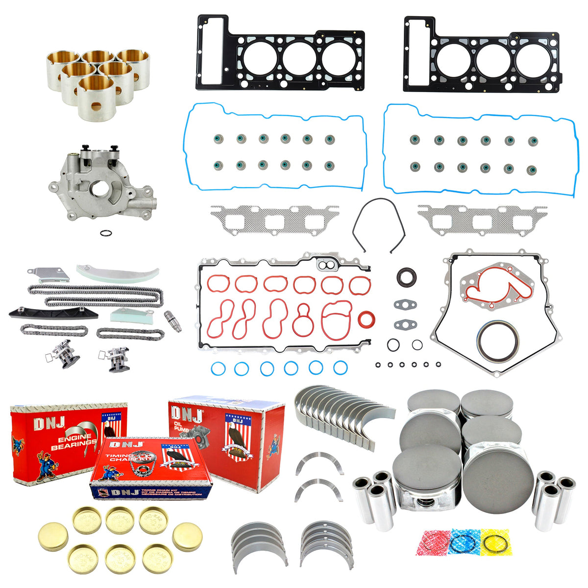 DNJ Master Engine Rebuild Kit 2007 Chrysler 2.7L