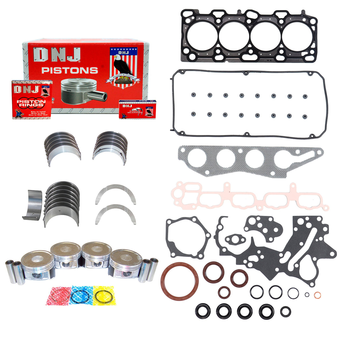 DNJ Engine Rebuild Kit 2004-2012 Mitsubishi 2.4L