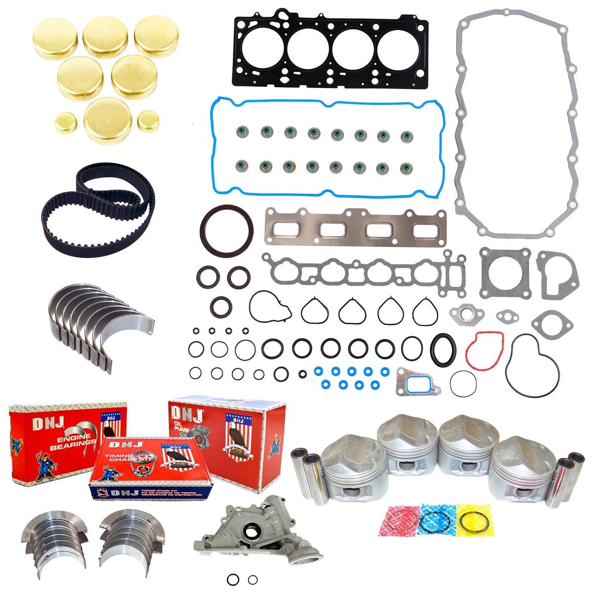 DNJ Master Engine Rebuild Kit 2002-2007 Chrysler, Dodge 2.4L