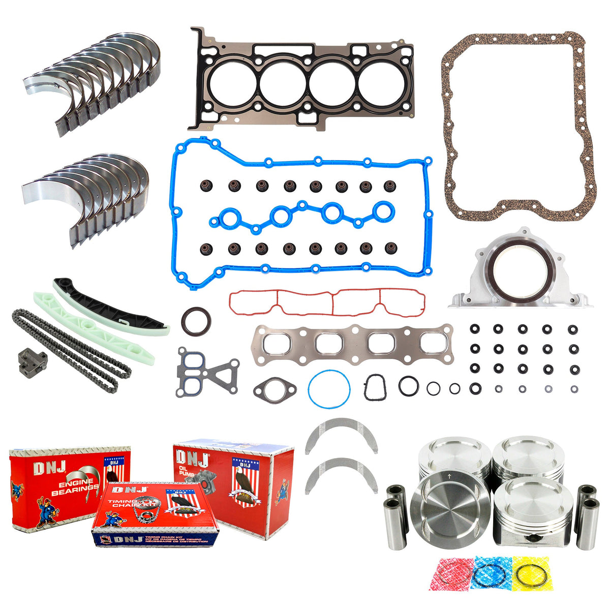 DNJ Master Engine Rebuild Kit 2007-2020 Chrysler, Dodge, Jeep 2.4L