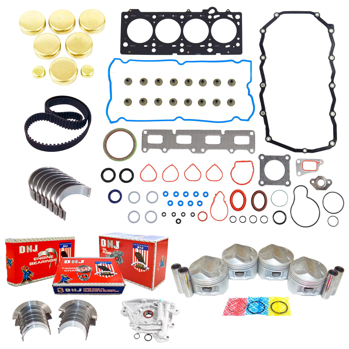 DNJ Master Engine Rebuild Kit 2006-2008 Chrysler 2.4L