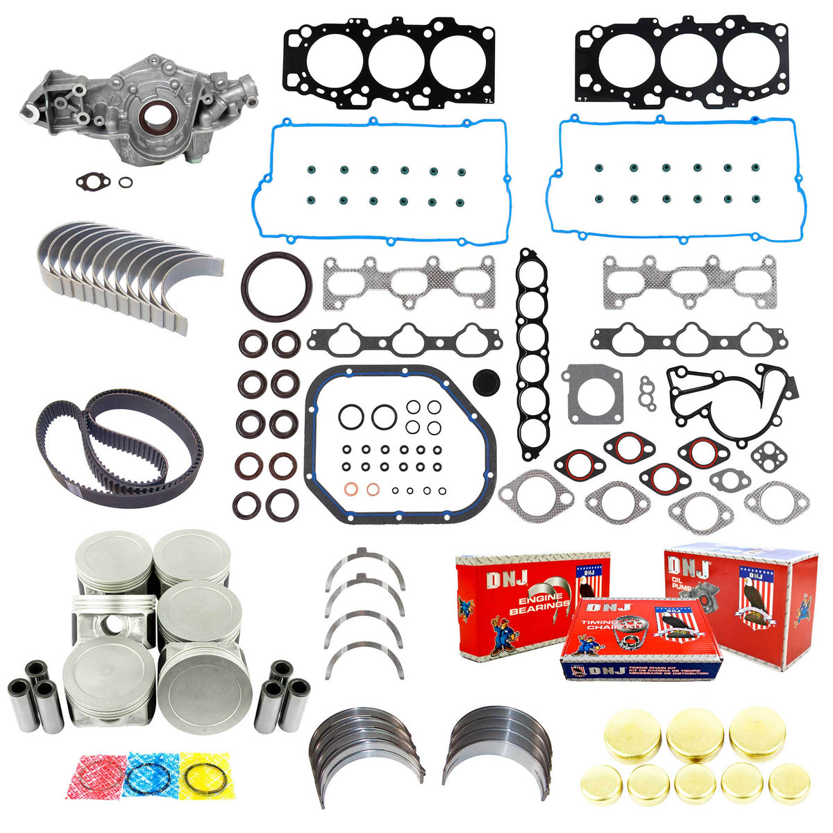 DNJ Master Engine Rebuild Kit 2005-2010 Hyundai, Kia 2.7L