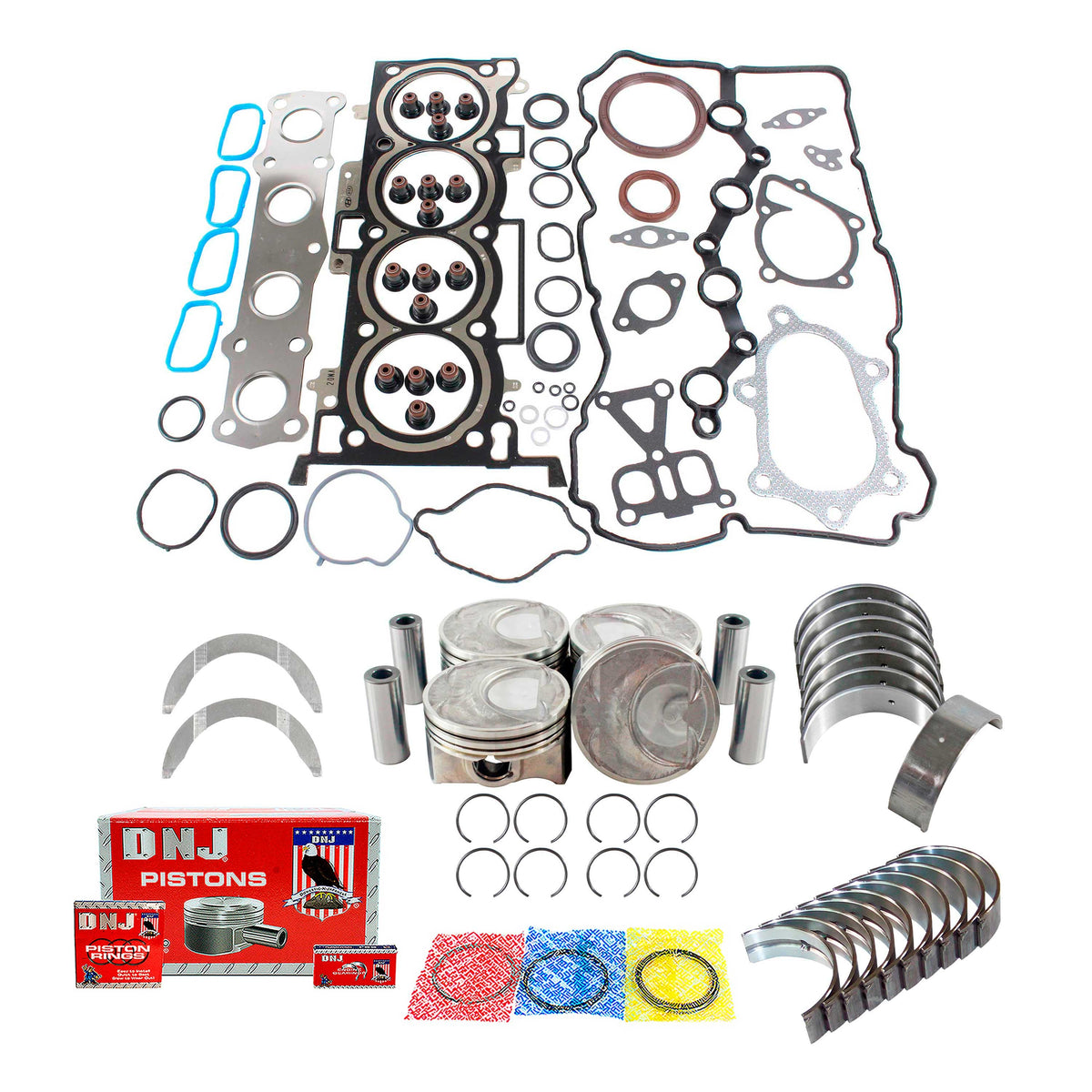 DNJ Engine Rebuild Kit 2011-2016 Hyundai, Kia 2.0L