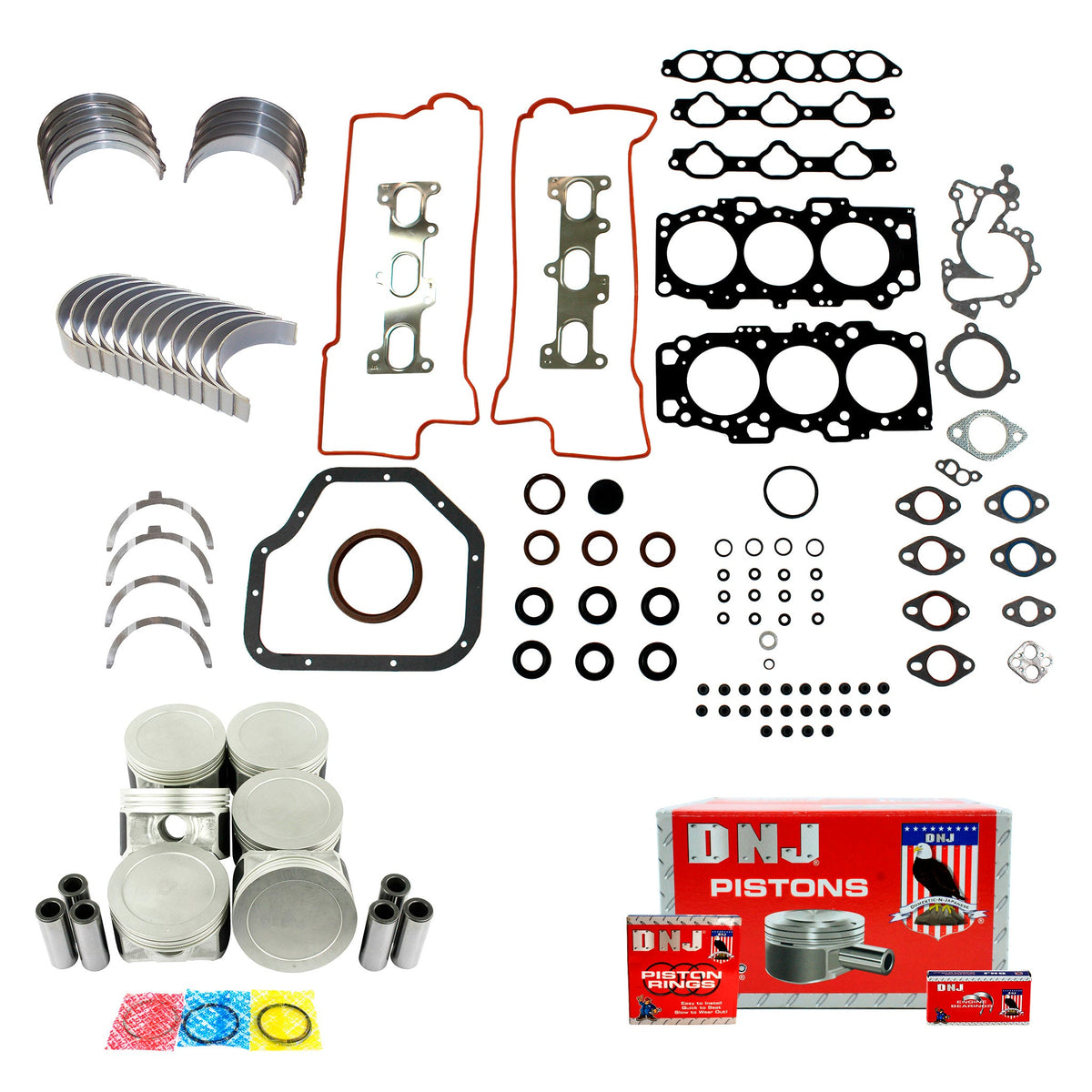 DNJ Engine Rebuild Kit 2006-2010 Hyundai, Kia 2.7L