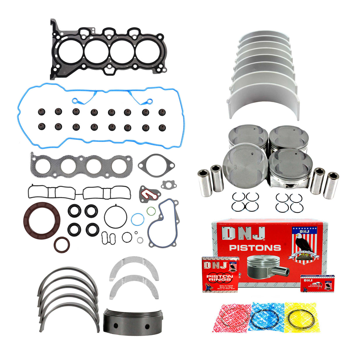 DNJ Engine Rebuild Kit 2011-2016 Hyundai 1.8L