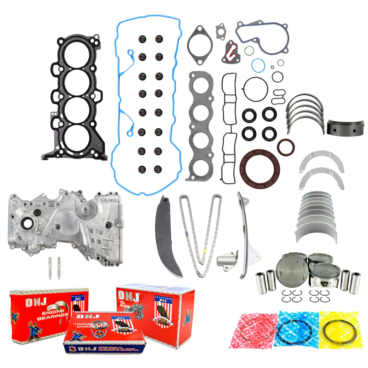 DNJ Master Engine Rebuild Kit 2012-2013 Kia 2.0L