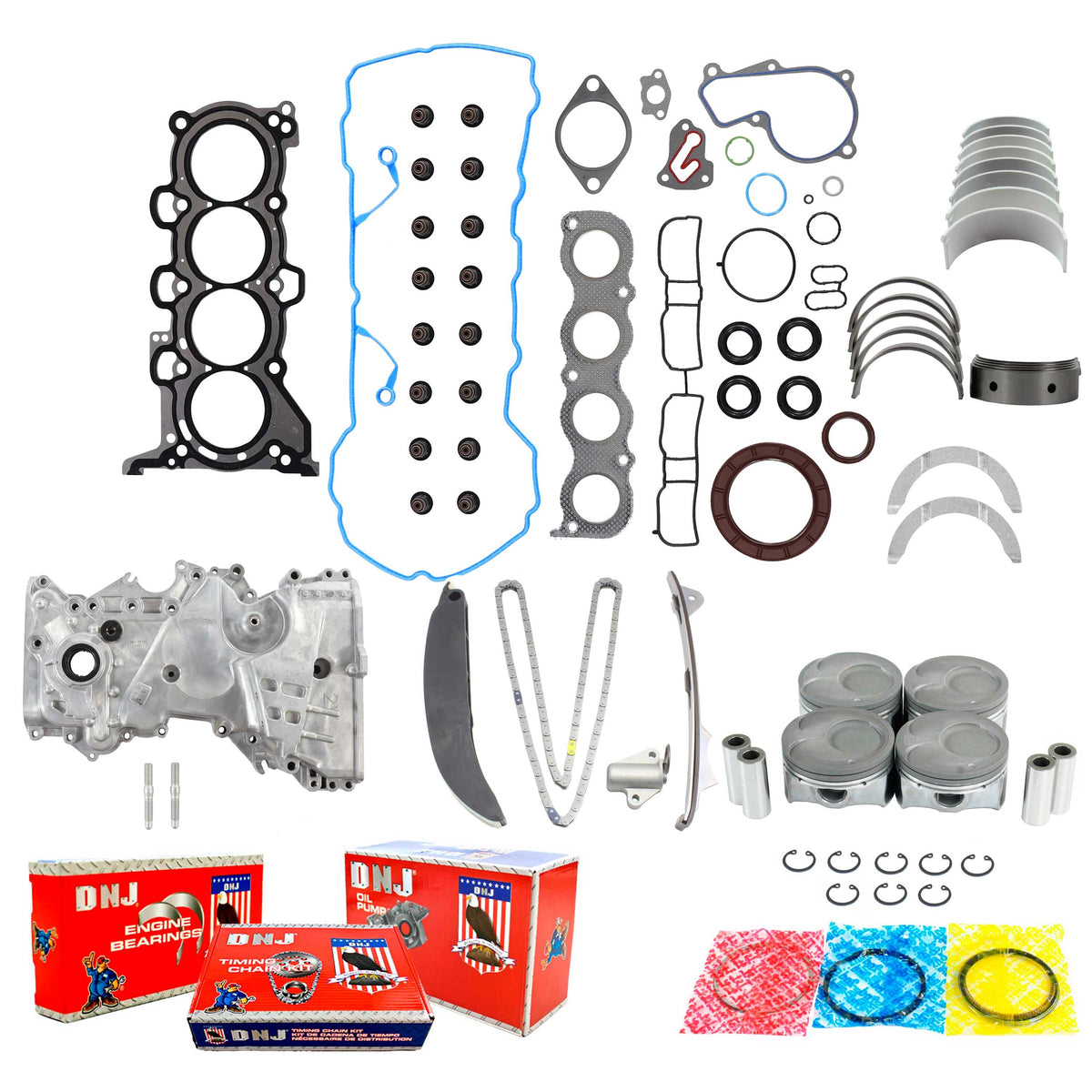 DNJ Master Engine Rebuild Kit 2014-2015 Kia 2.0L