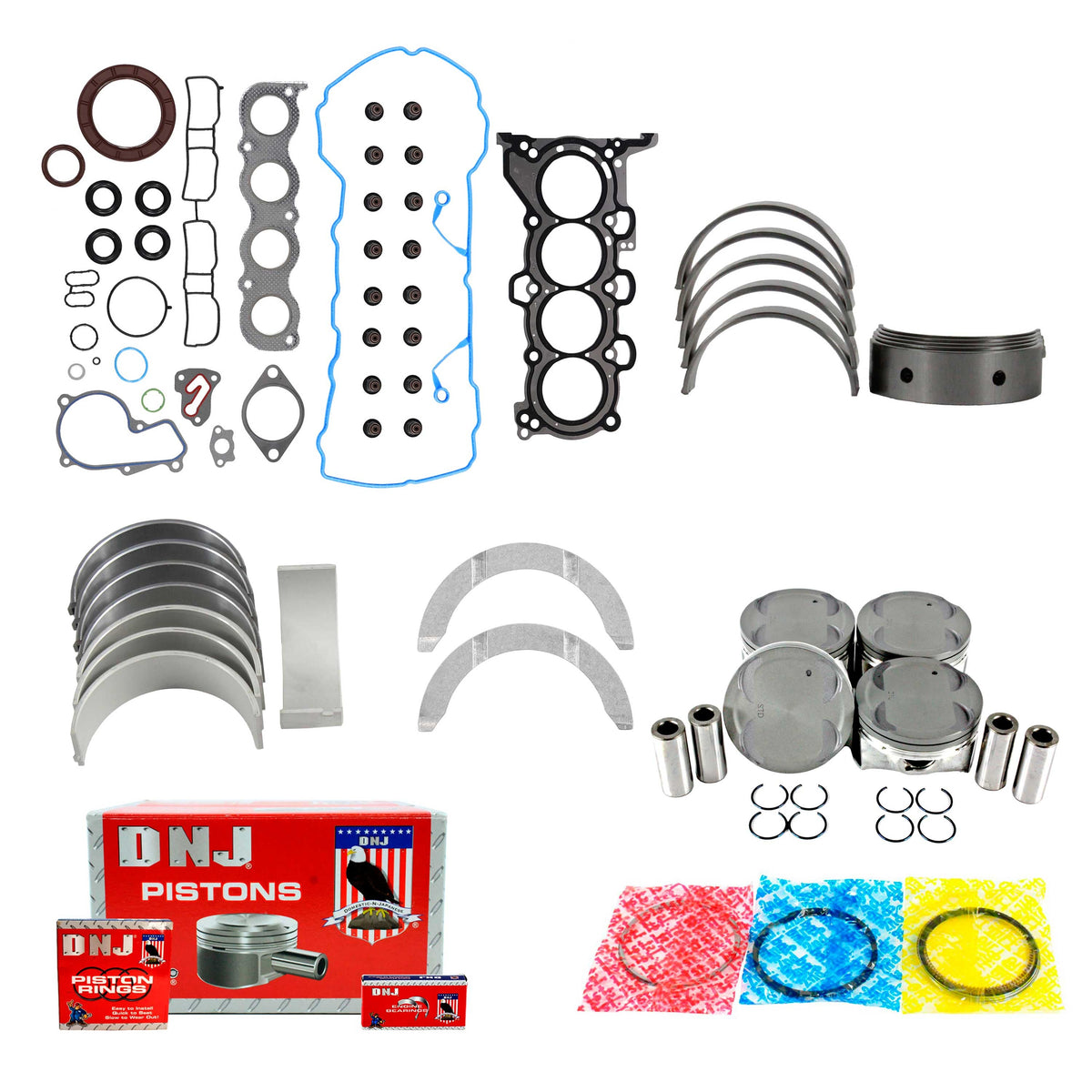 DNJ Engine Rebuild Kit 2011-2016 Hyundai, Kia 1.8L