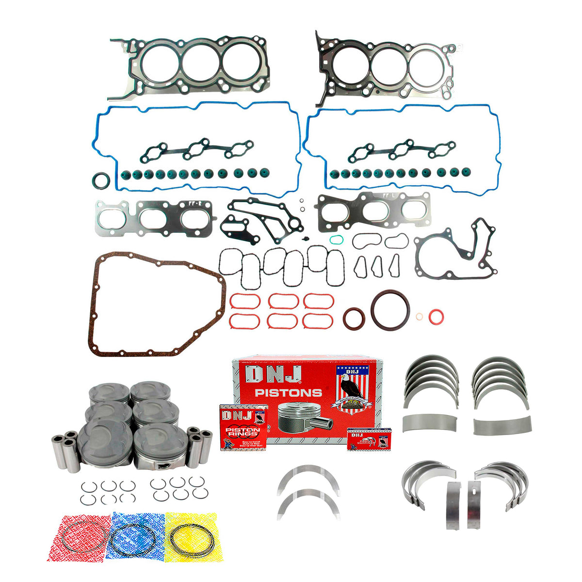 DNJ Engine Rebuild Kit 2012-2015 Hyundai, Kia 3.3L V6