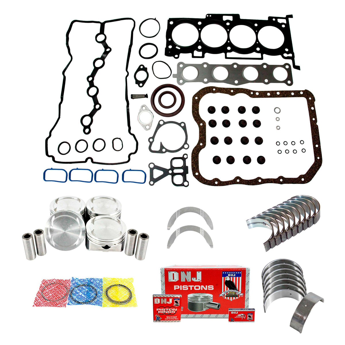DNJ Engine Rebuild Kit 2011-2016 Hyundai, Kia 2.4L L4