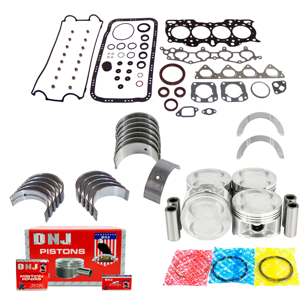 DNJ Engine Rebuild Kit 1990-1995 Acura 1.8L