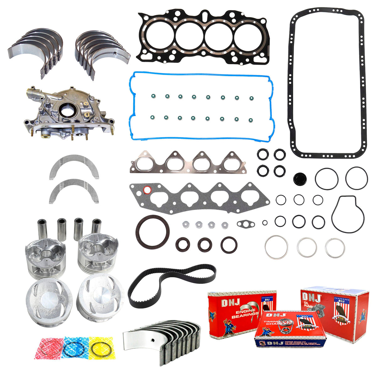 DNJ Master Engine Rebuild Kit 1997-1998 Honda 2.0L