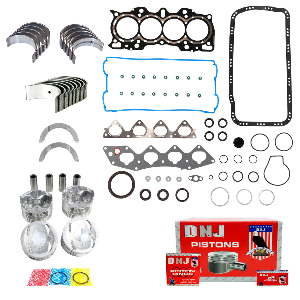 DNJ Engine Rebuild Kit 1997-1998 Honda 2.0L