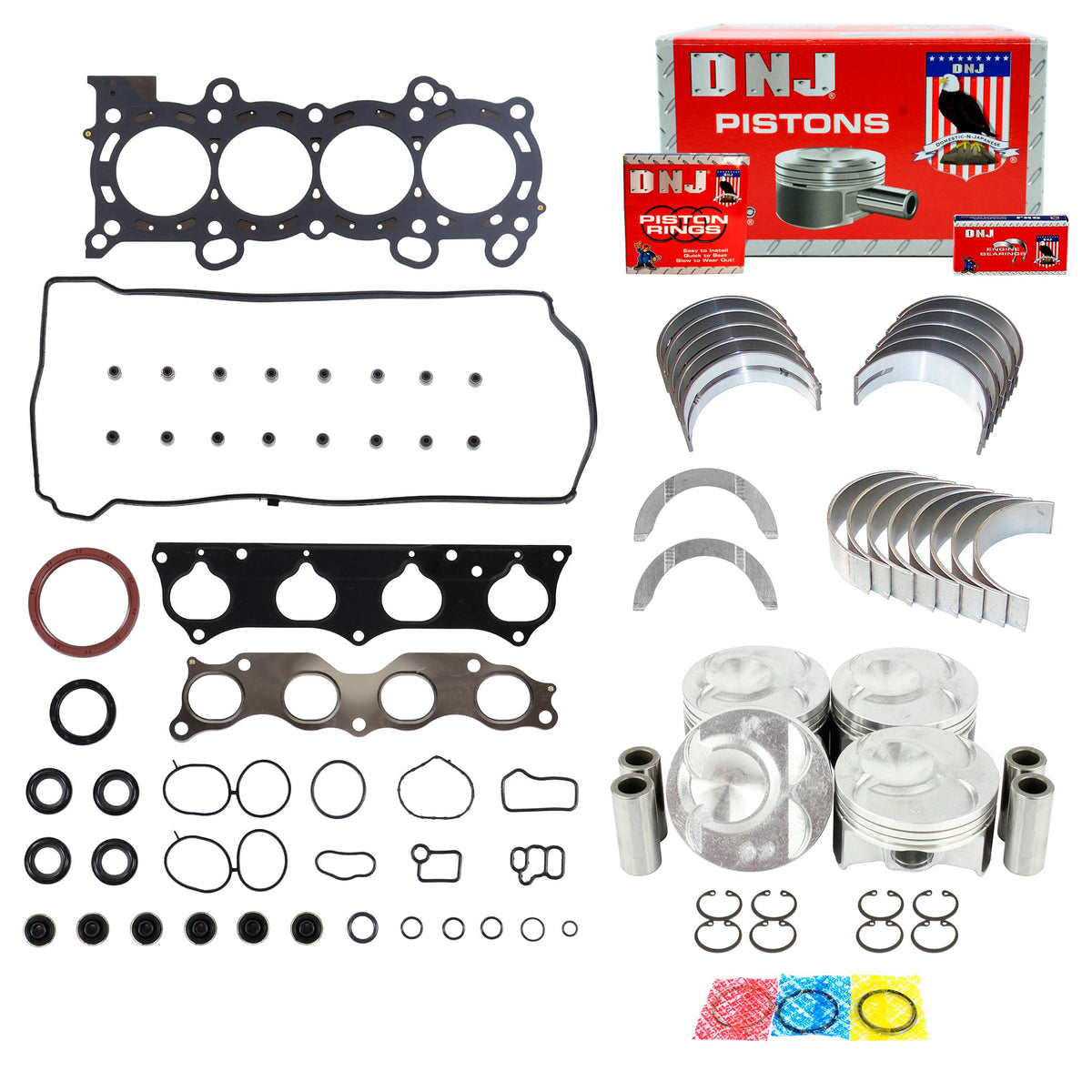 DNJ Engine Rebuild Kit 2002-2006 Acura, Honda 2.0L