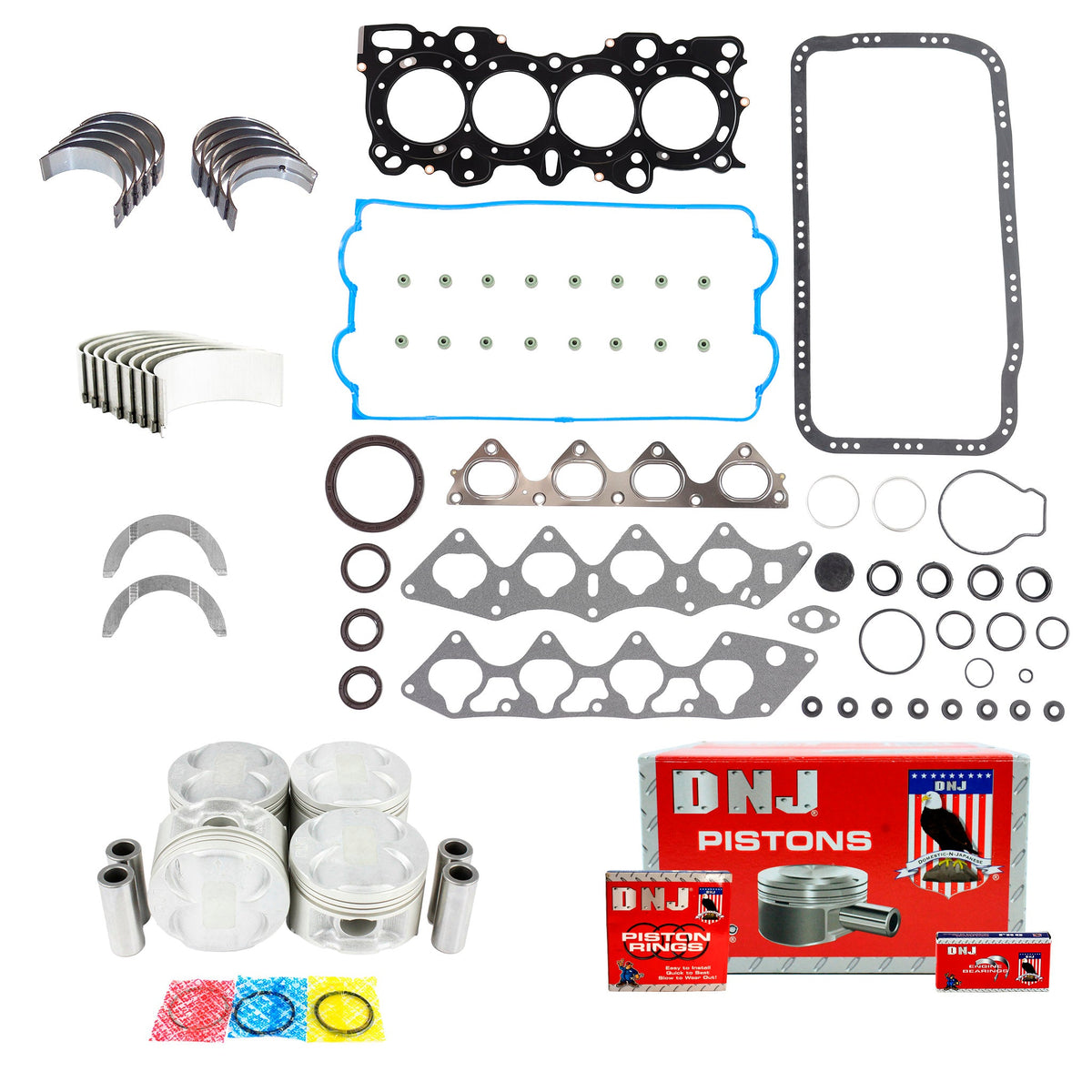 DNJ Engine Rebuild Kit 1994-2000 Honda 1.6L