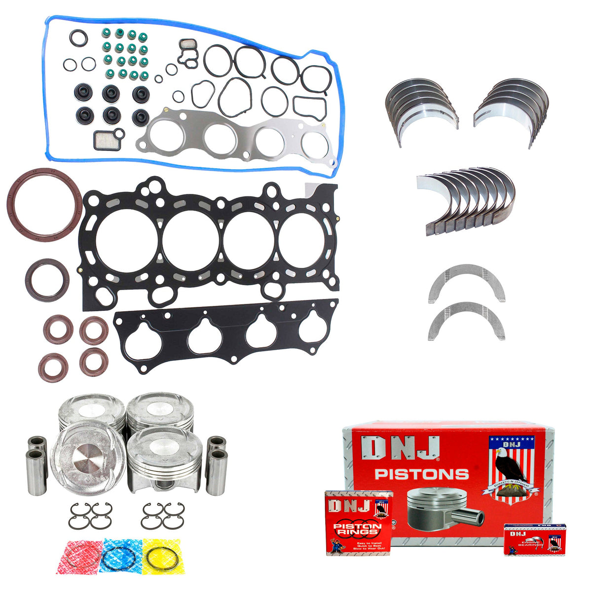 DNJ Engine Rebuild Kit 2002-2006 Honda CR-V 2.4L