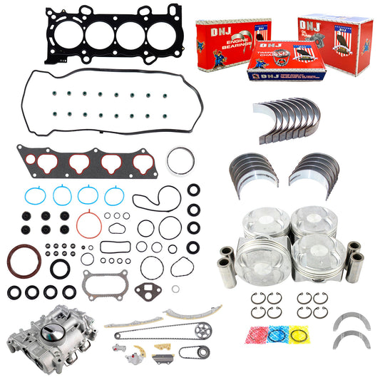 DNJ Master Engine Rebuild Kit 2009-2012 Acura, Honda 2.4L