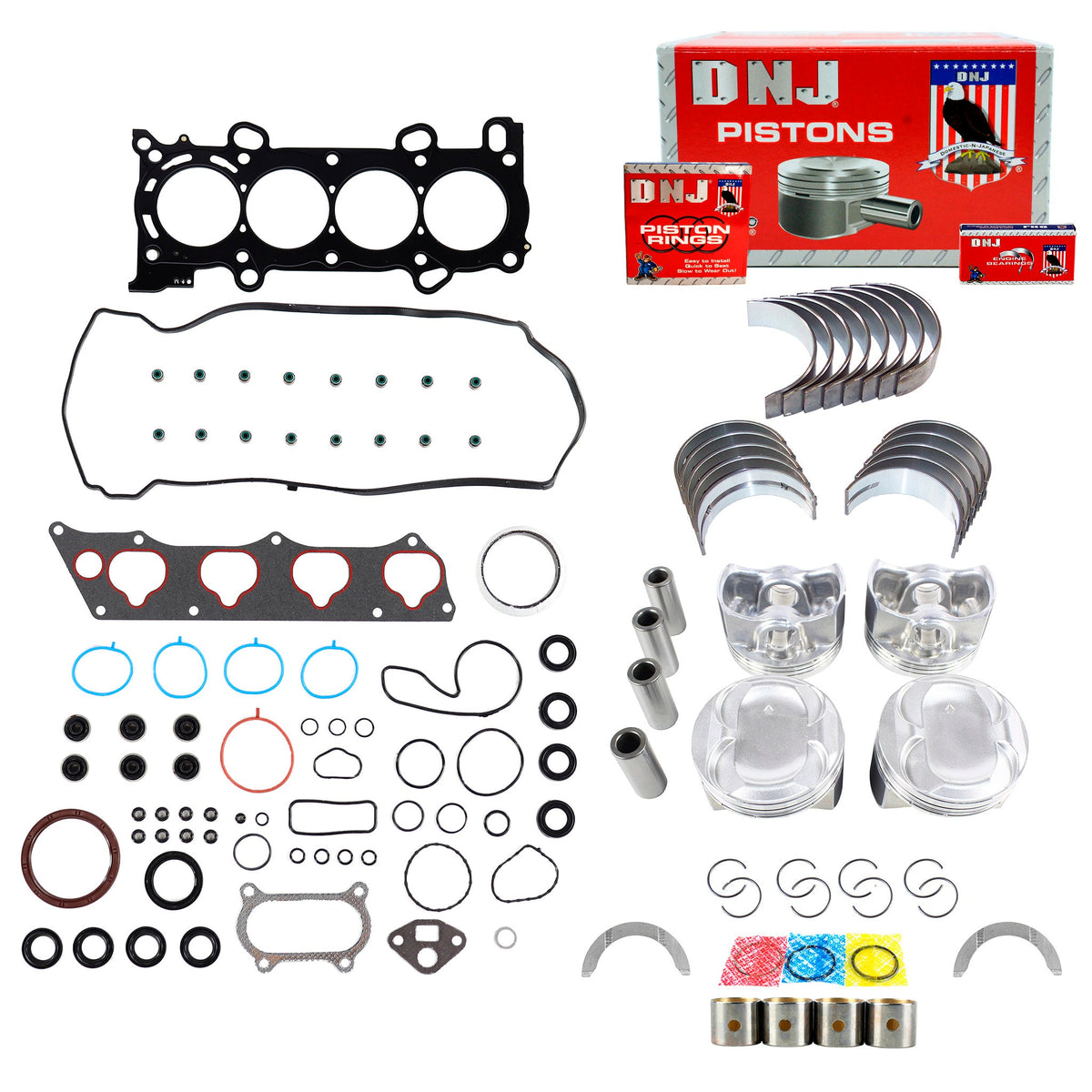 DNJ Engine Rebuild Kit 2011-2012 Honda 2.4L
