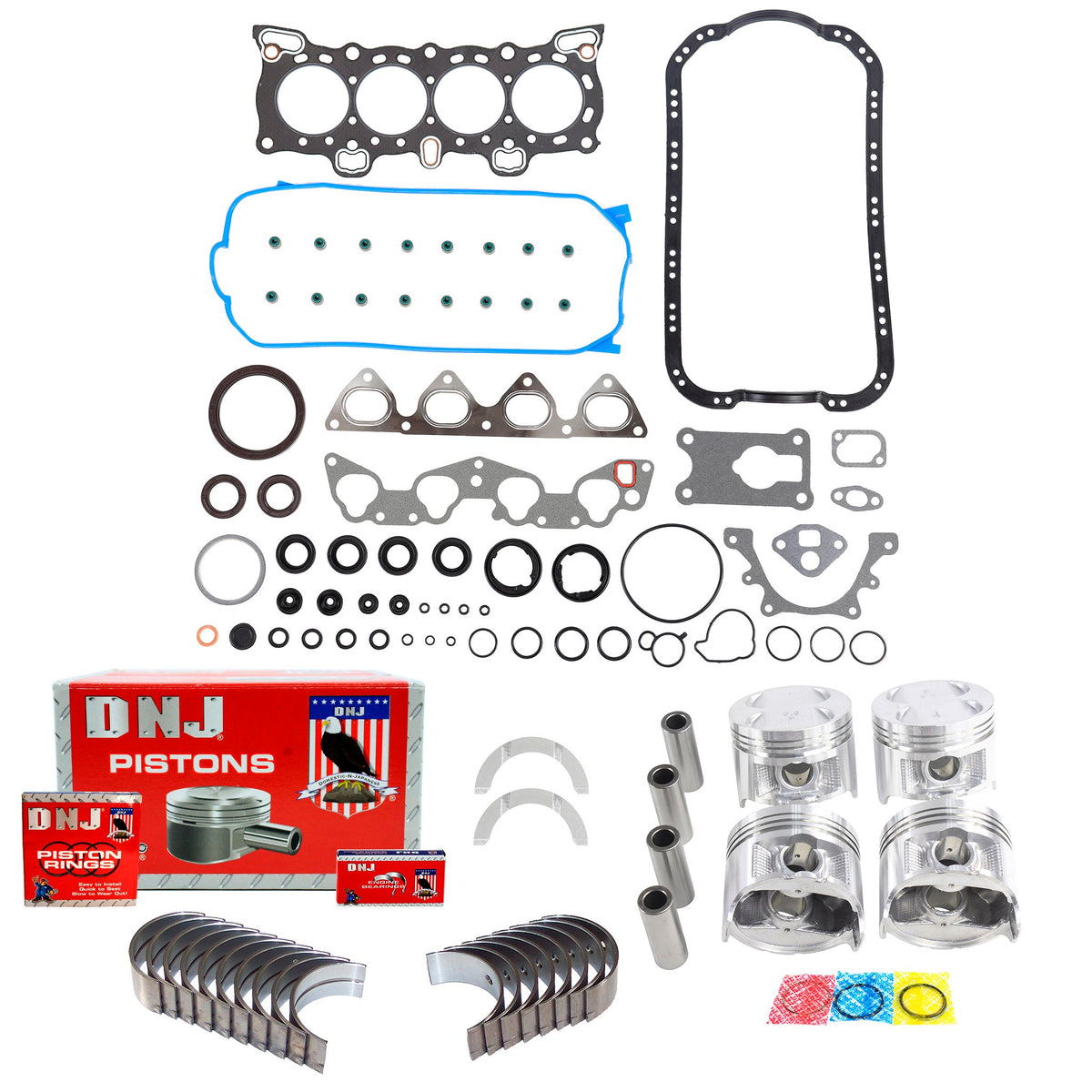DNJ Engine Rebuild Kit 1988-1995 Honda 1.5L