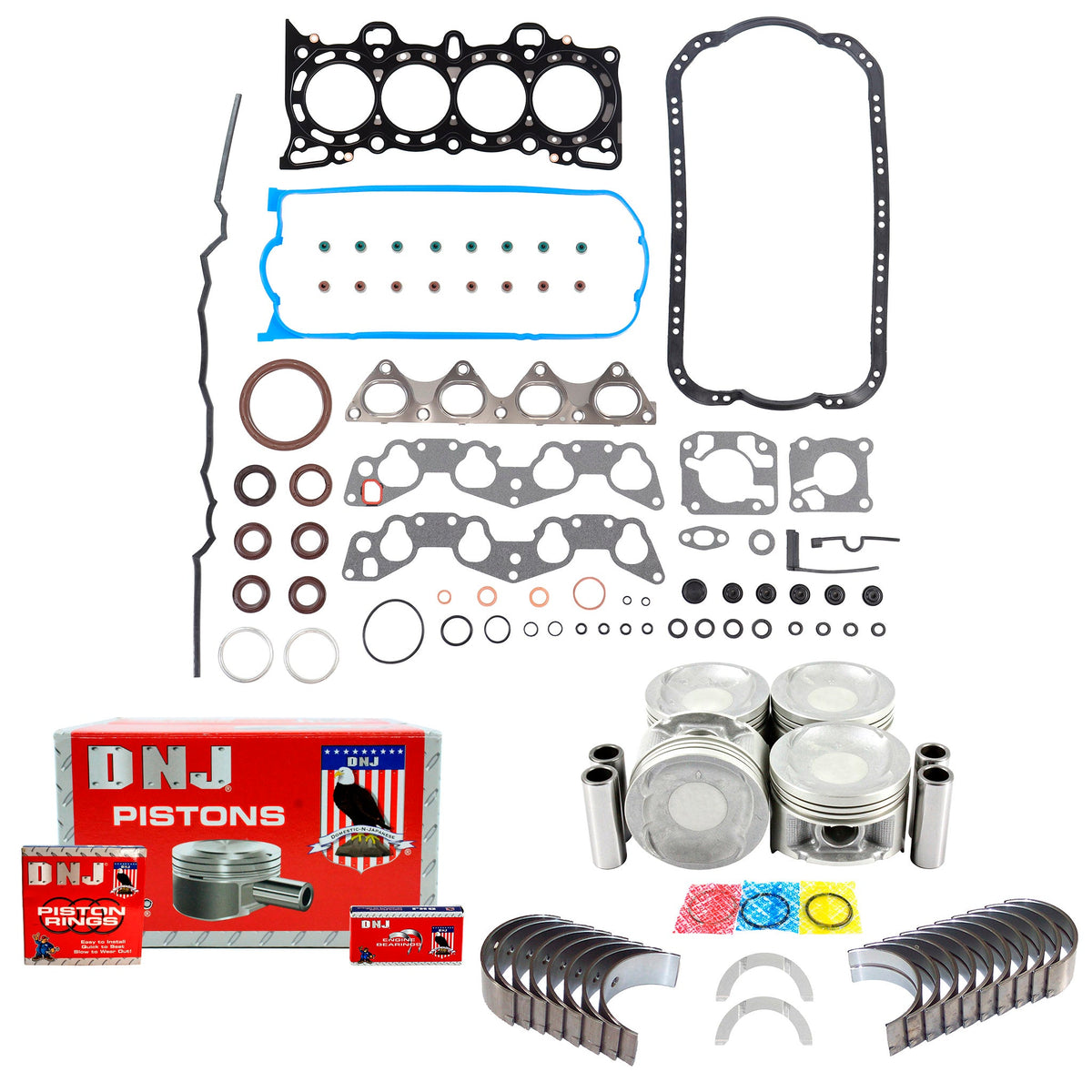 DNJ Engine Rebuild Kit 1992-1995 Honda 1.5L