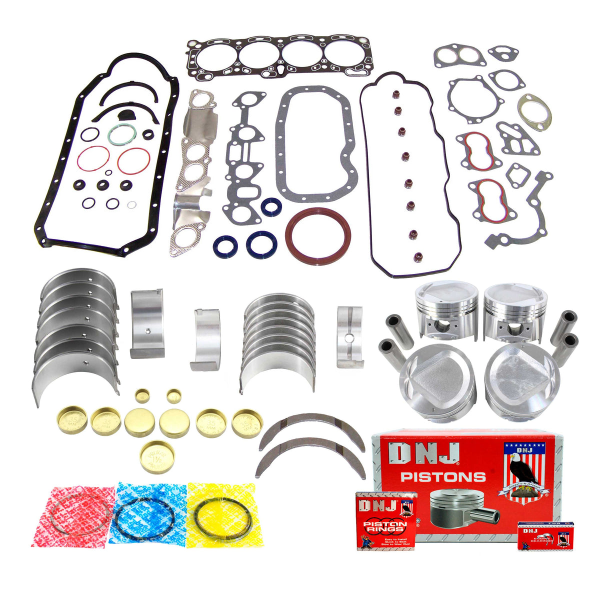 DNJ Engine Rebuild Kit 1993-1997 Honda, Isuzu 2.6L