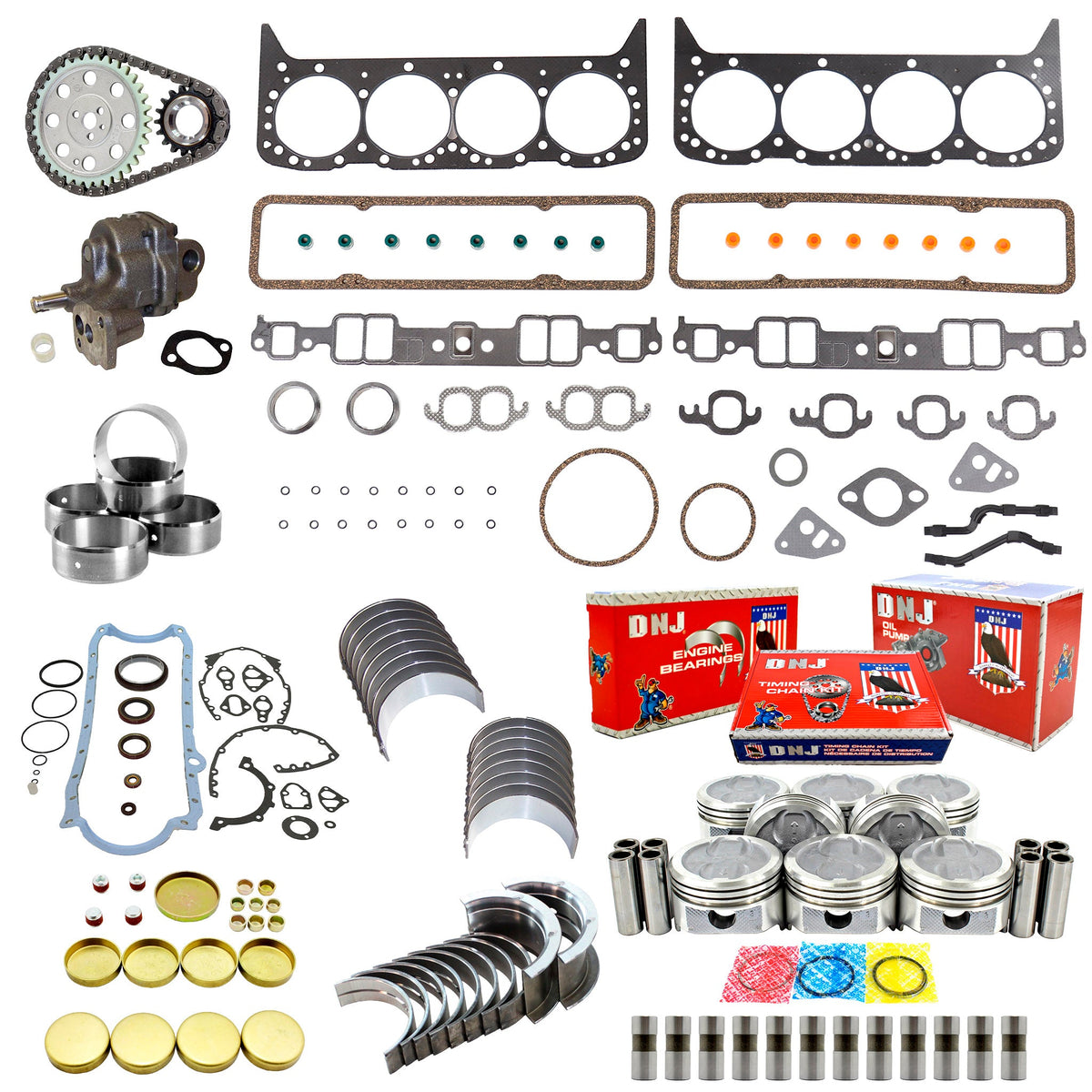 DNJ Master Engine Rebuild Kit 1986 Chevrolet, GMC 5.7L