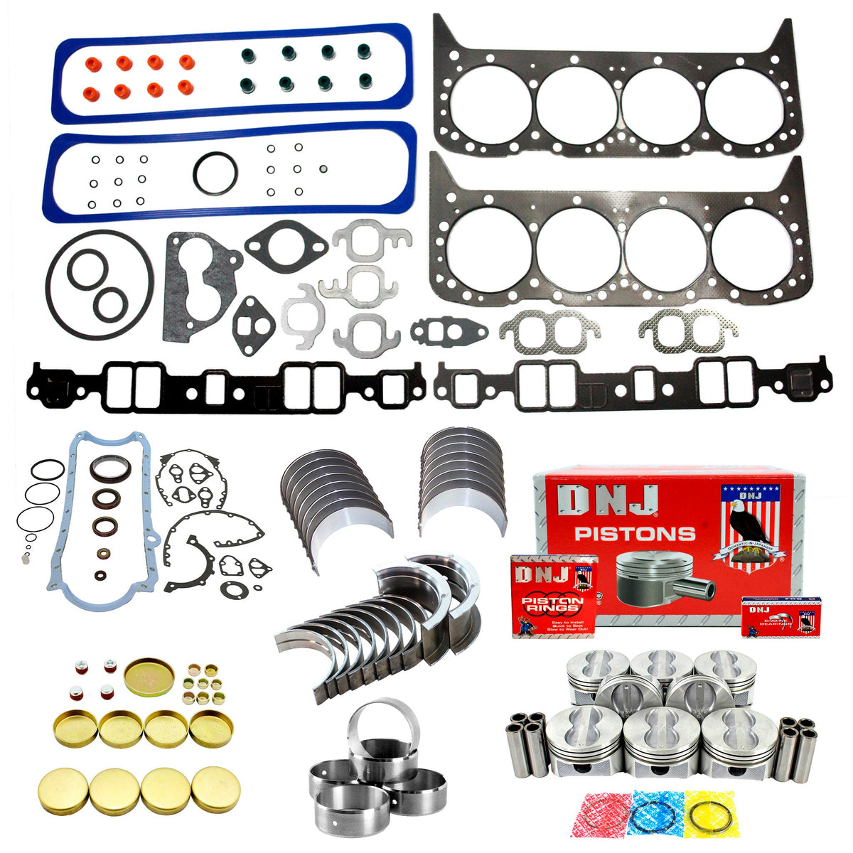 DNJ Engine Rebuild Kit 1987-1995 AM General, Cadillac, Chevrolet, GMC, Pontiac 5.7L