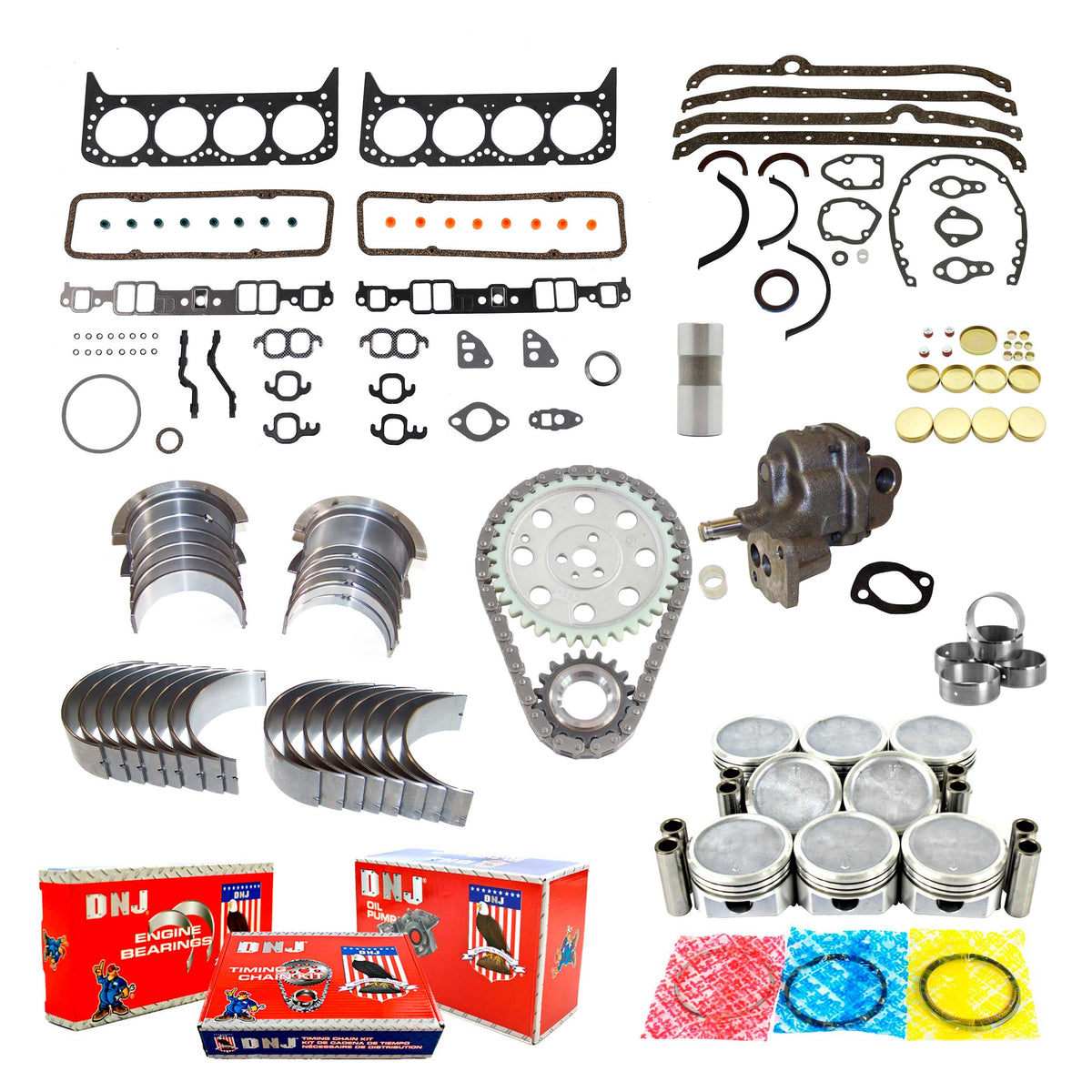 DNJ Master Engine Rebuild Kit 1985 Chevrolet, GMC, Pontiac 5.0L