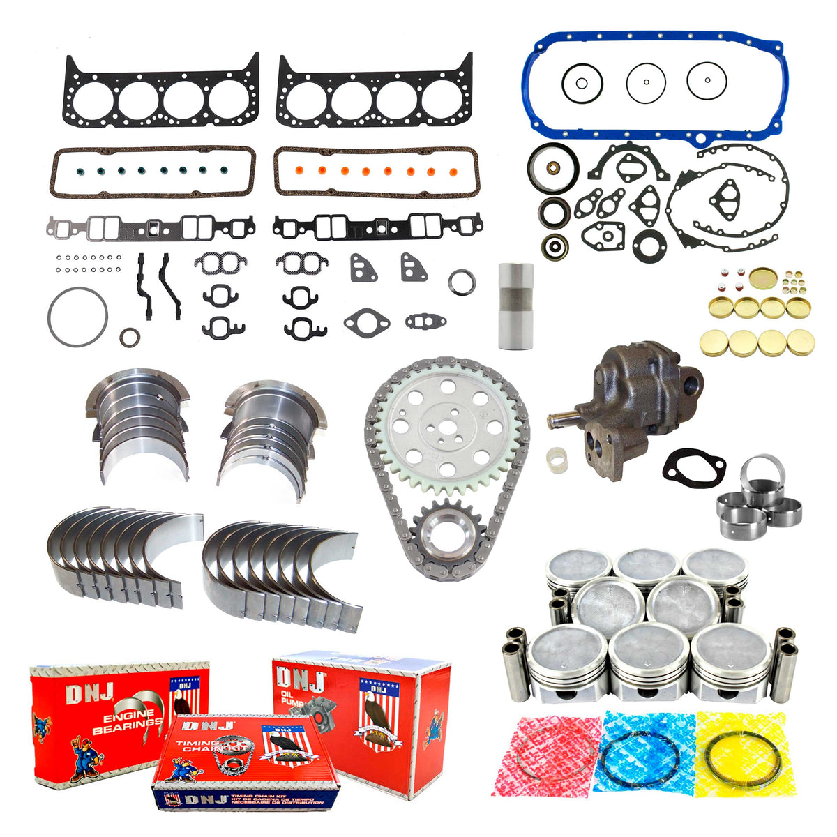 DNJ Master Engine Rebuild Kit 1986 Chevrolet, GMC, Pontiac 5.0L