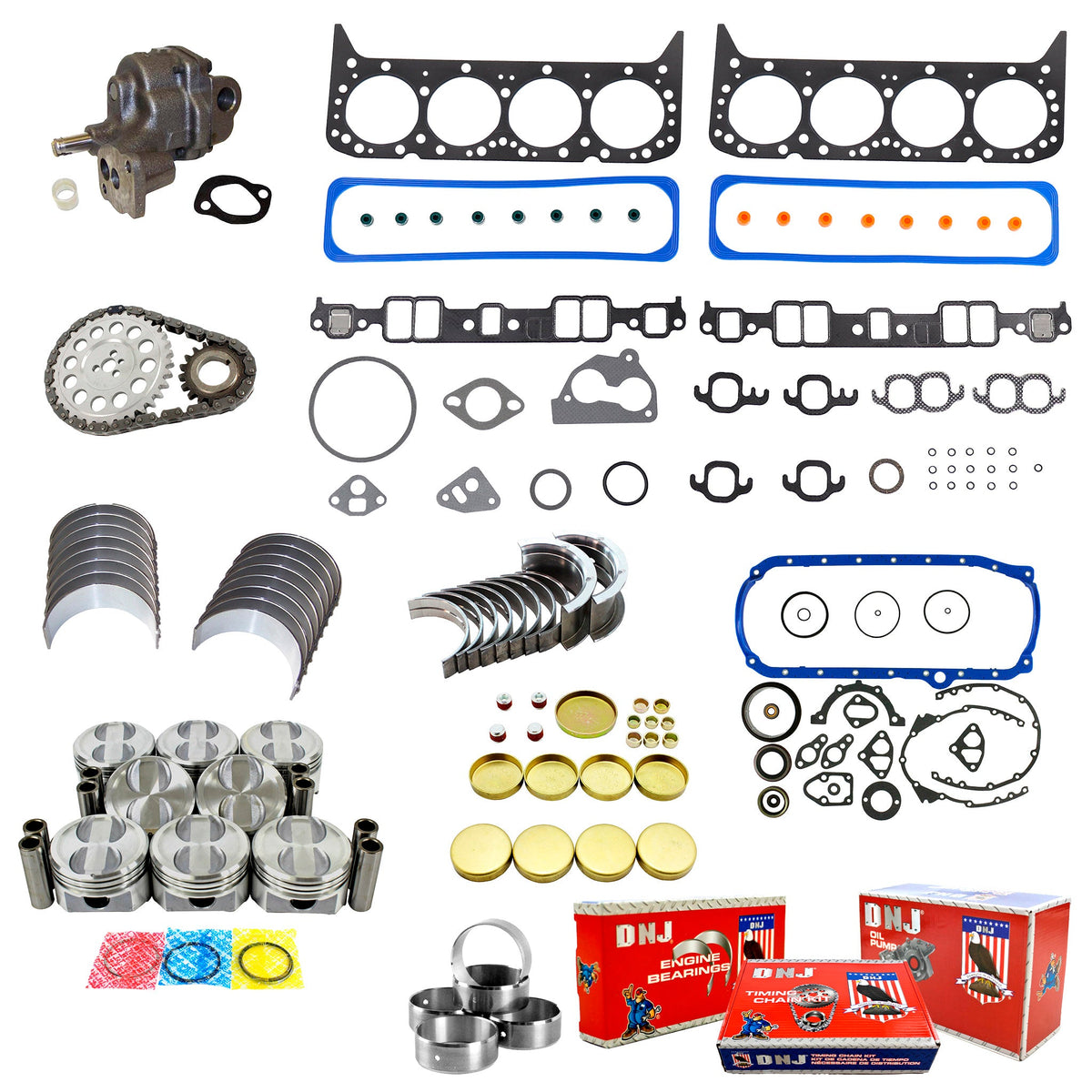 DNJ Master Engine Rebuild Kit 1987-1993 Buick, Cadillac, Chevrolet, Oldsmobile, Pontiac 5.0L