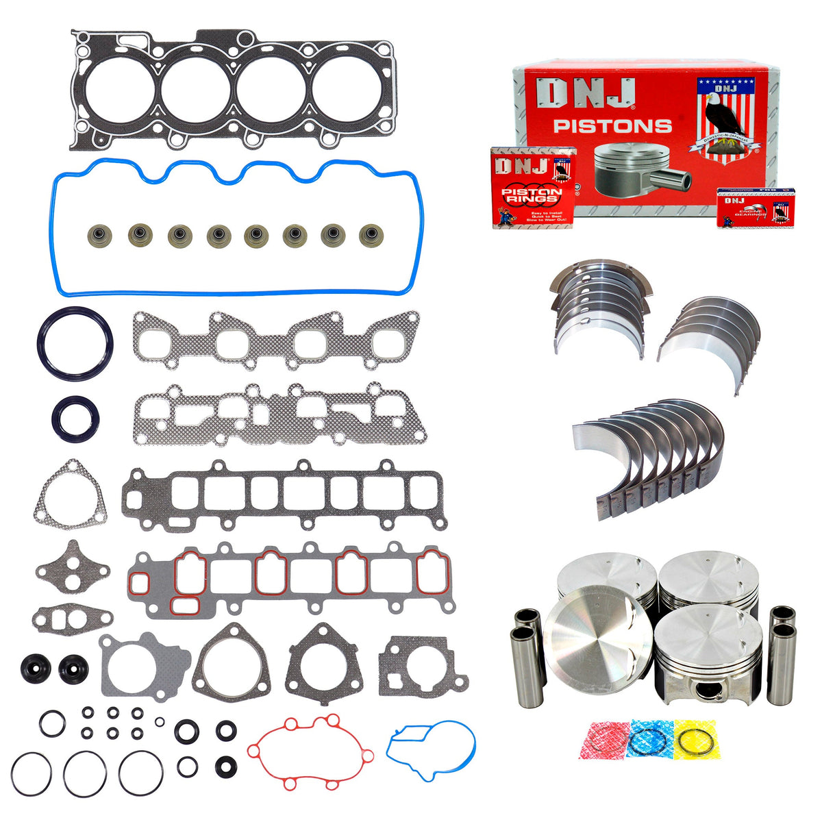 DNJ Engine Rebuild Kit 2000-2002 Saturn 1.9L