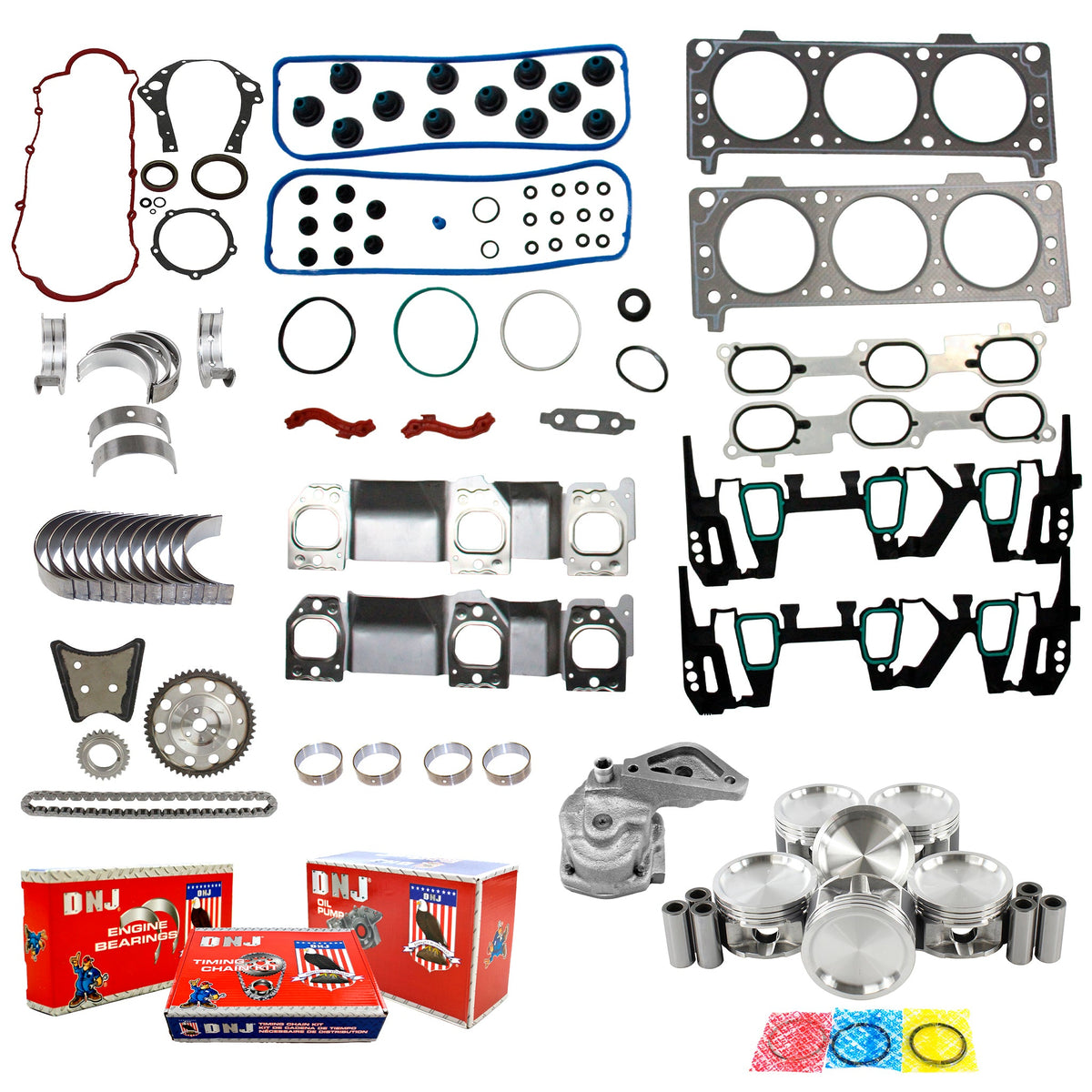 DNJ Master Engine Rebuild Kit 2007 Chevrolet, Pontiac 3.4L