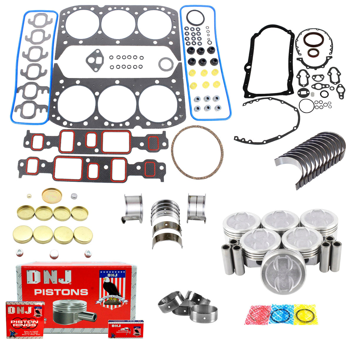 DNJ Engine Rebuild Kit 1994-1996 Chevrolet, GMC 4.3L